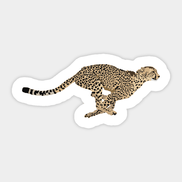 Running Cheetah Sticker by NorseTech